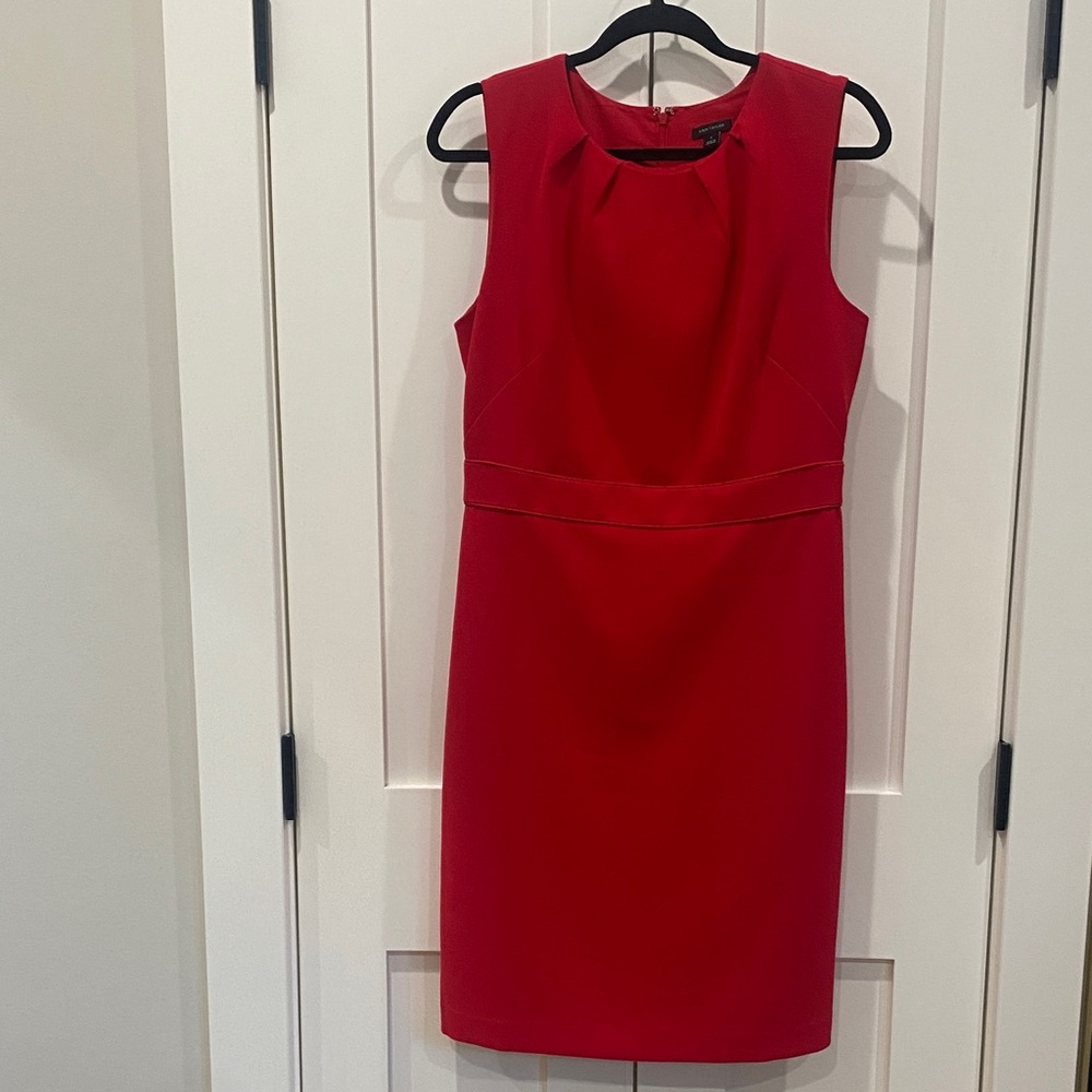 Ann Taylor Red Sleeveless Dress